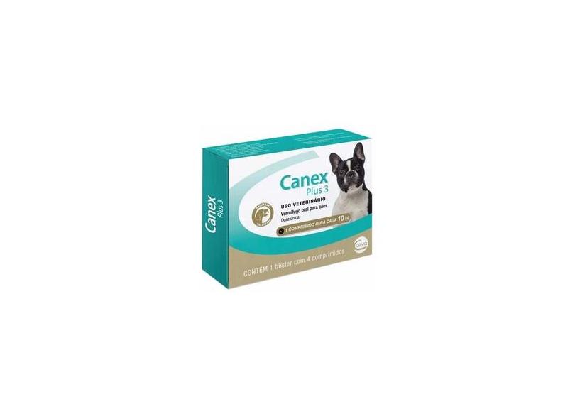 Vermífugo Canex Plus 3 Comprimidos para Cães 10 Kg com o Melhor Preço é ...