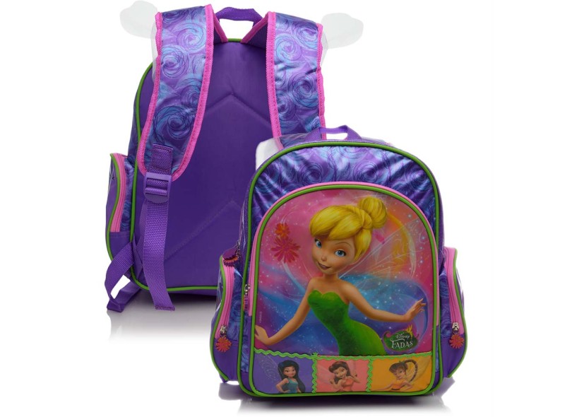 Mochila Escolar Dermiwil Tinker Bell Fadas Wings G