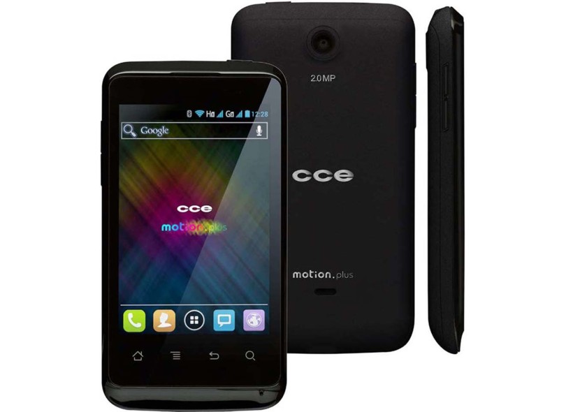 Smartphone CCE Motion Plus SK351 Câmera 2,0 MP 2 Chips Android 4.0 (Ice Cream Sandwich) 3G Wi-Fi