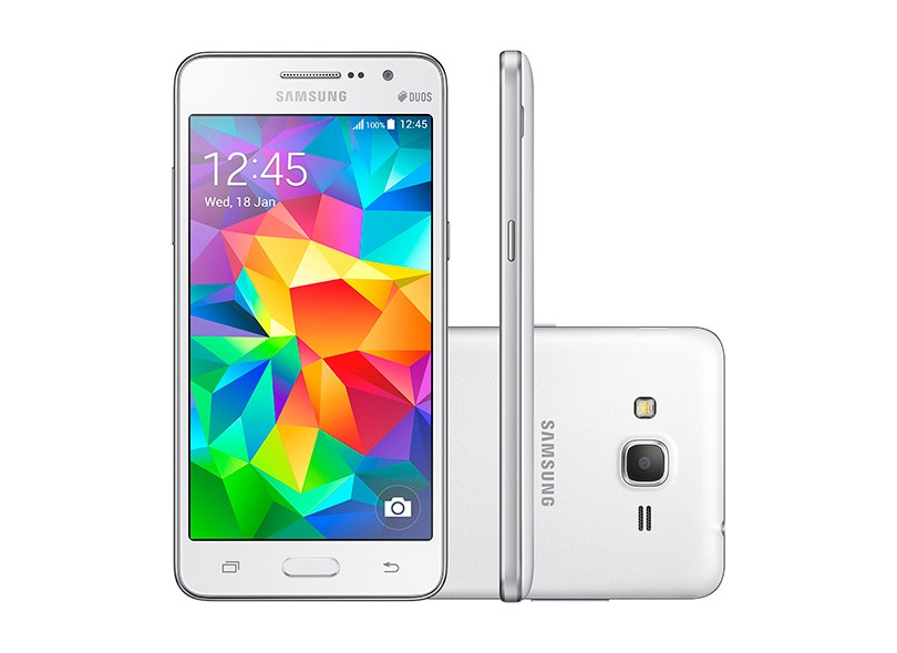 Smartphone Samsung Galaxy Gran Prime Duos G531H 8,0 MP 2 Chips 8GB Android 4.4 (Kit Kat) 3G Wi-Fi