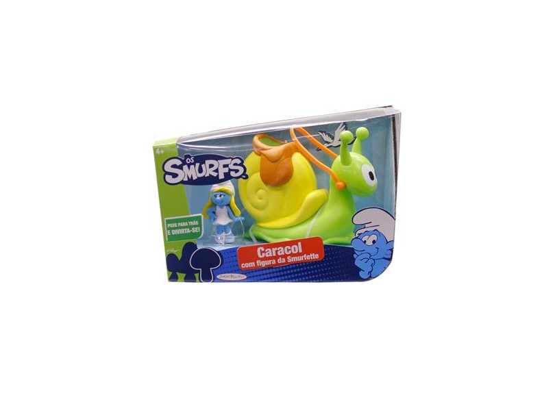 Boneca Smurfs Smurfette com Veículo Caracol Sunny
