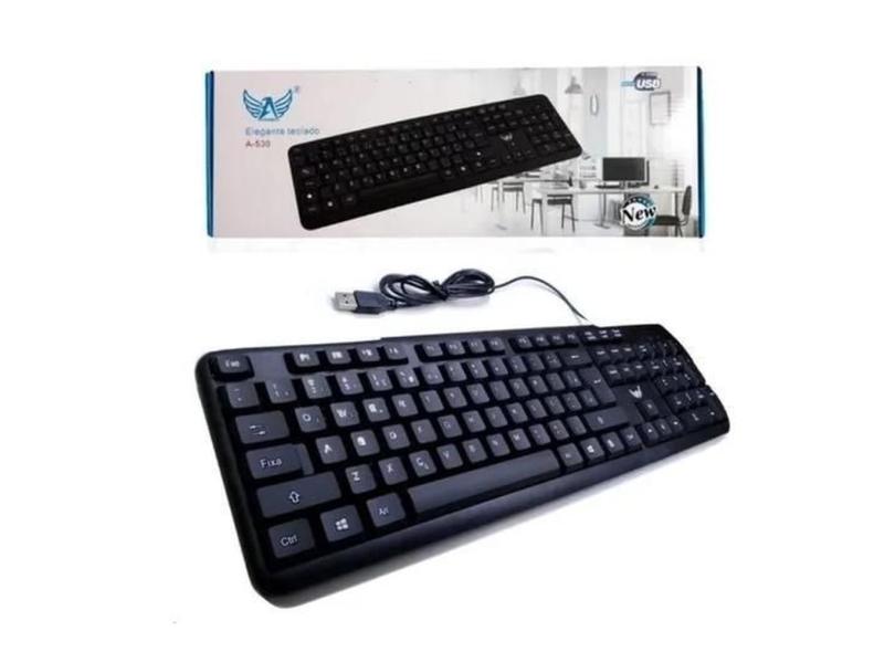 Teclado Super Confortável Altomex A-530 Com Fio Usb