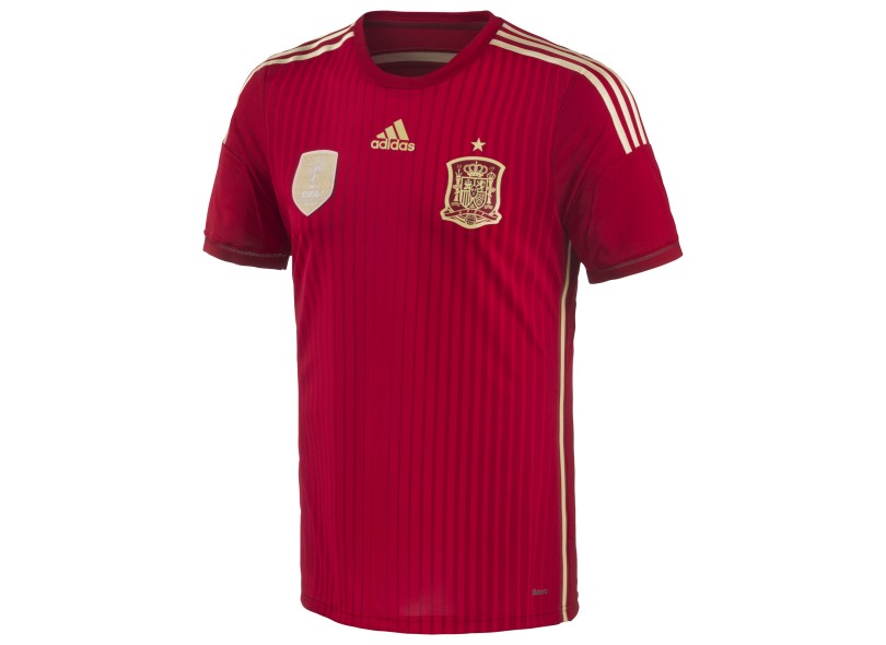 Camisa Jogo Espanha I 2014 sem Número Adidas
