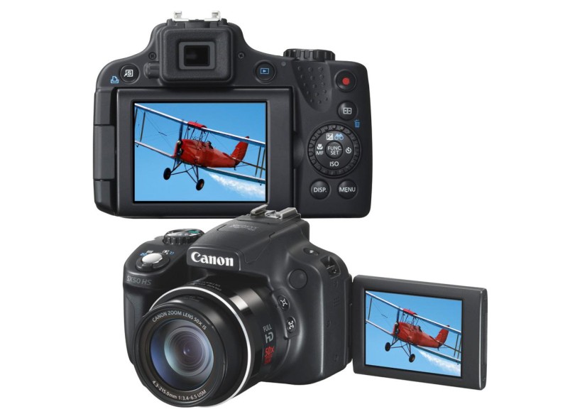 Câmera Digital Semiprofissional Canon PowerShot 12,1 MP Full HD SX50 HS