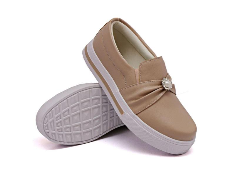 Slip on fashion com pedraria