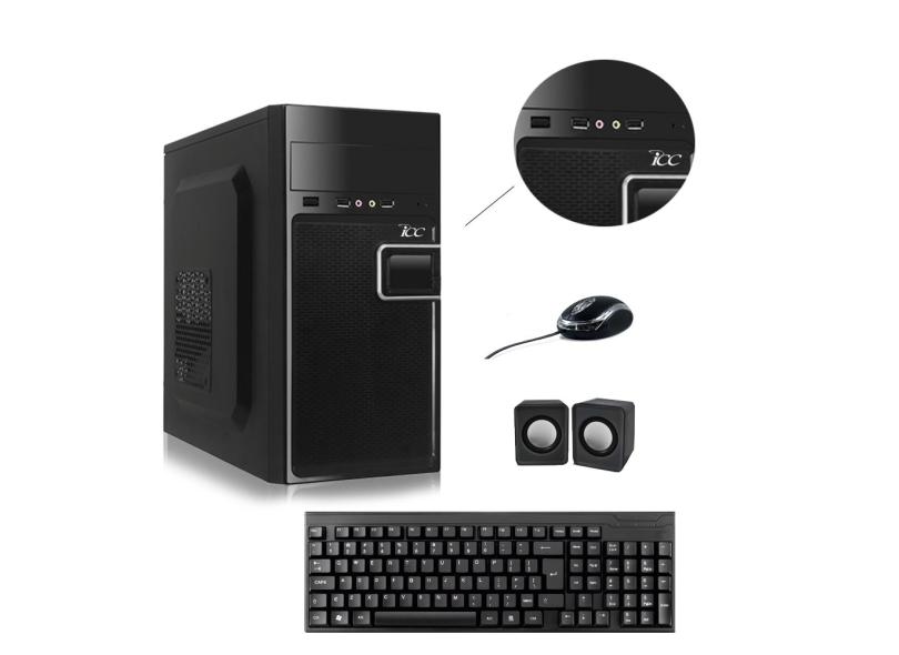 Computador ICC Intel Core I3 3.20 ghz 4GB HD 2TB Kit Multimídia HDMI FULLHD Monitor LED