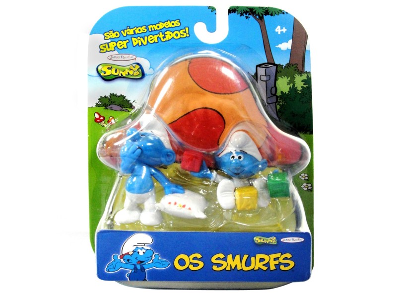 Boneco Smurfs Soneca e Baby Smurf - Sunny