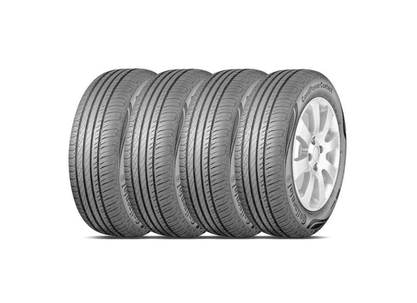 Kit 4 Pneu Continental Aro 17 205/55r17 91v Power Contact