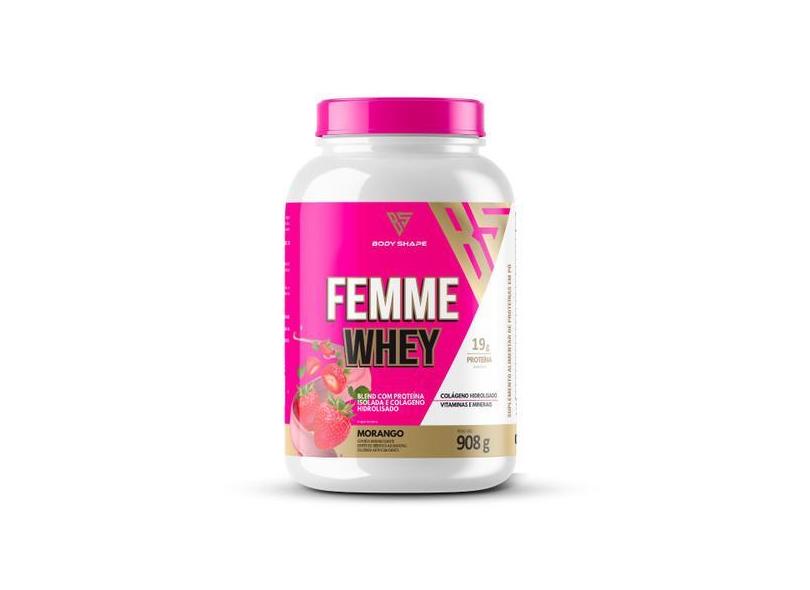 Whey Protein Feminino Com Colágeno Hidrolisado 908G Pote - Body Shape