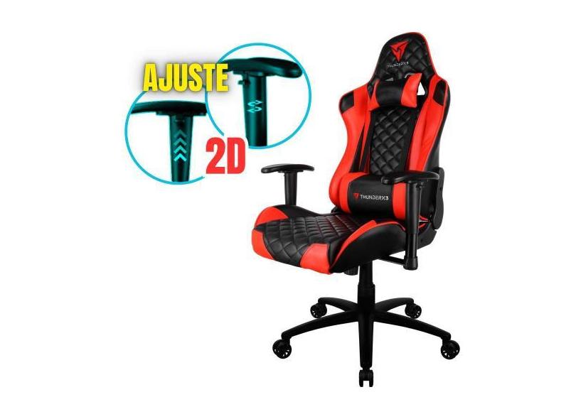 Cadeira Modelo Gamer Thunderx3 Para Escritório Suporta Até 120Kg Com A