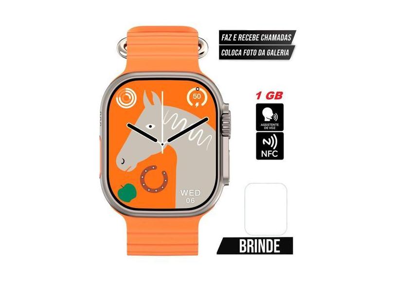 Smartwatch Digital Inteligente W69 Para IOS Samsung Feminino Masculino