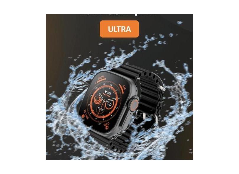 Relogio Smartwatch Feminino Preto Ultra 8 Para Samsung Android E Ios -