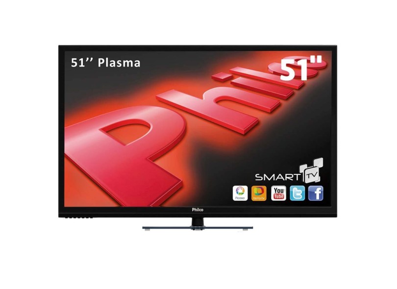TV Plasma 51 " Smart TV Philco 3D PH51U20PSGW