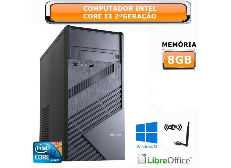 Computador CPU PC Intel Core i3 2ª Geração - Memória 8 GB
