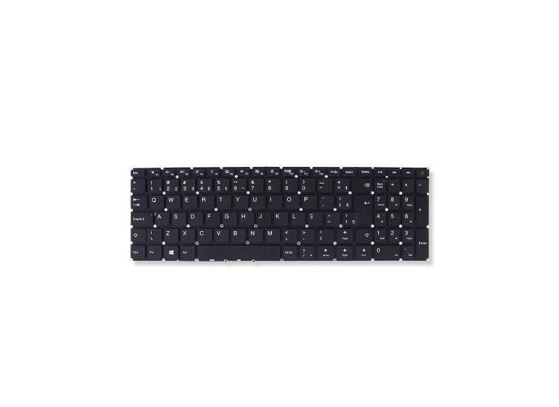 Teclado Para Notebook Bringit Compatível Com Lenovo Ideapad 110-15Ast