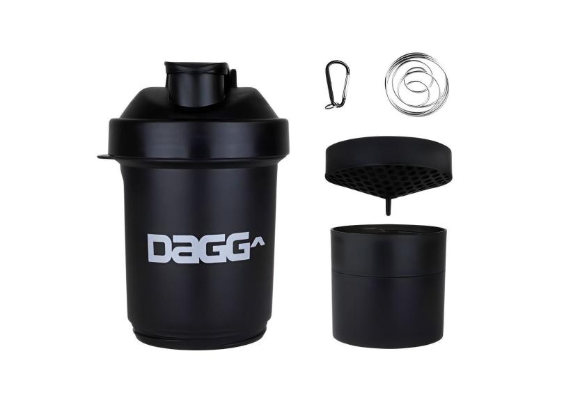 Coqueteleira Academia Shaker Porta Whey Shakeira Copo Fitness C/ Mola 3 Compartimentos Personalizado-Unissex