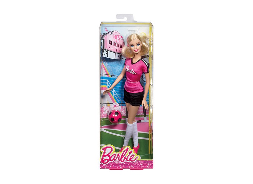 Boneca Barbie Jogadora de Futebol Mattel