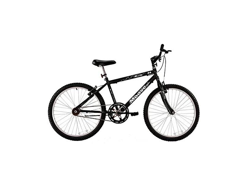 Bicicleta Aro 24 Masculina Menino Sem Marcha Preta