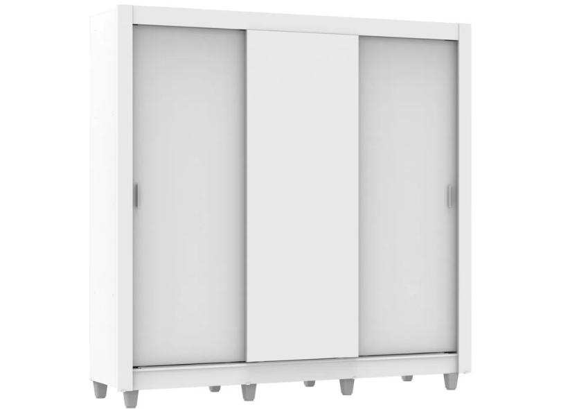 Guarda-Roupa Casal 3 Portas 4 Gavetas Lyon com Pés Madesa