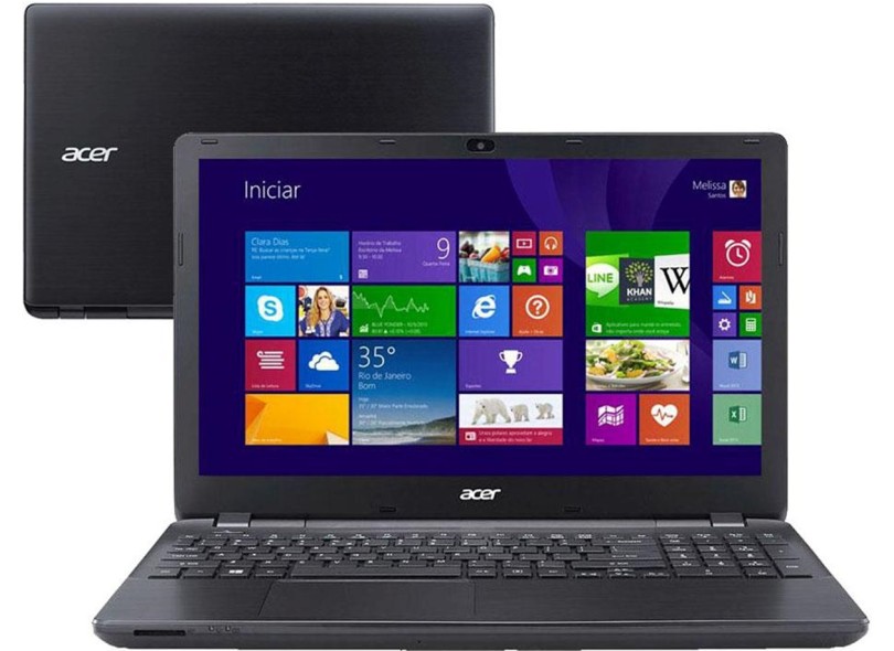 Notebook Acer Aspire E Intel Core i5 5200U 5ª Geração 6GB de RAM HD 1 TB LED 15,6" Windows 8.1 E5-571-598P