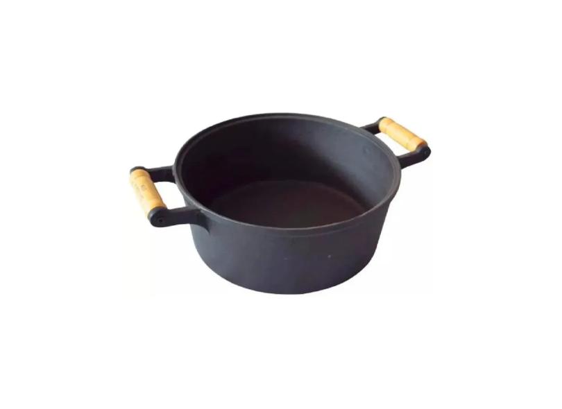 Caçarola de Ferro Fundido 2 Alças Sem Tampa - 6 Lt