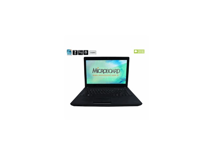 Notebook Microboard Innovation i323 320GB Intel Core i3 330M 2.13GHz 2GB DDR3