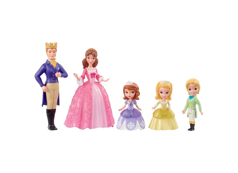 Boneca Princesas Disney Sofia Mini Família Mattel