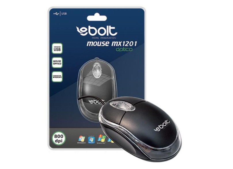 Mouse Óptico USB MX1201 - Ebolt