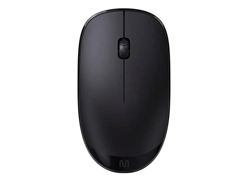 Mouse Sem Fio MS300 DPI1200 3 Botoes Slim Multilaser MO38 Preto