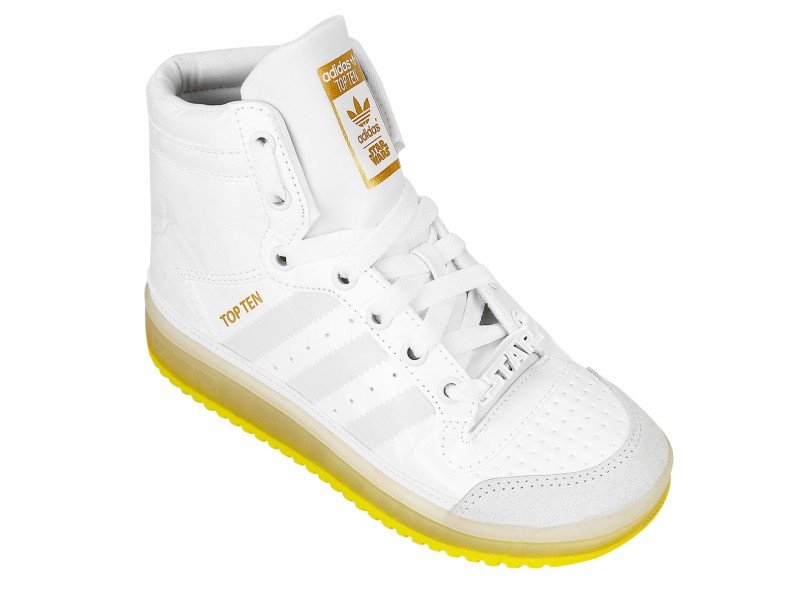 Tênis Adidas Infantil (Unissex) Casual Top Ten Hi Yoda com o Melhor
