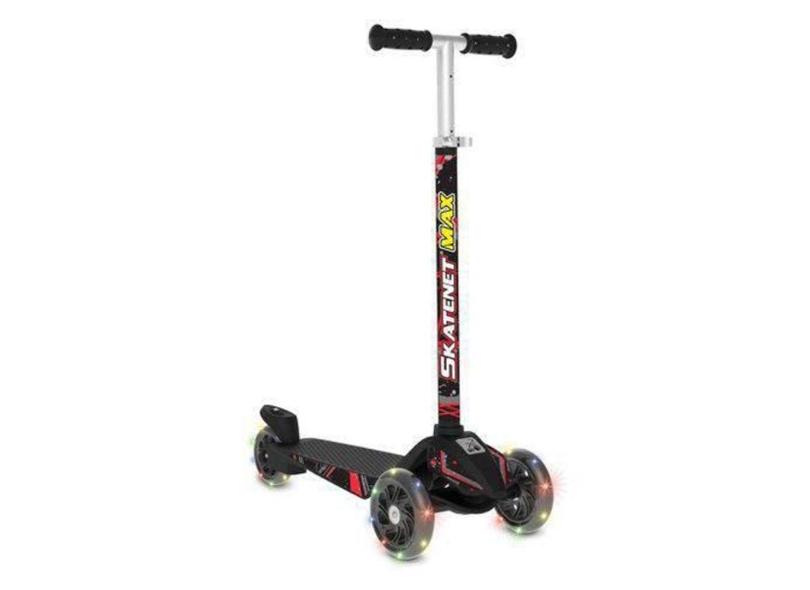 Patinete Max Black Led 1520 - Bandeirante