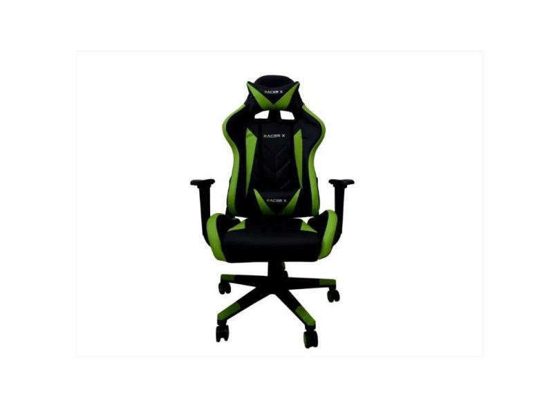 Cadeira Gamer Racer X Rush Reclinável de Escritório Ergonômica Verde