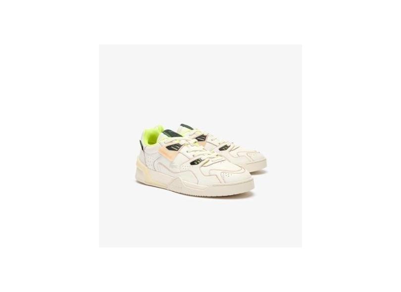 Tênis de Couro Lacoste com Contraste LT 125 Masculino-Masculino