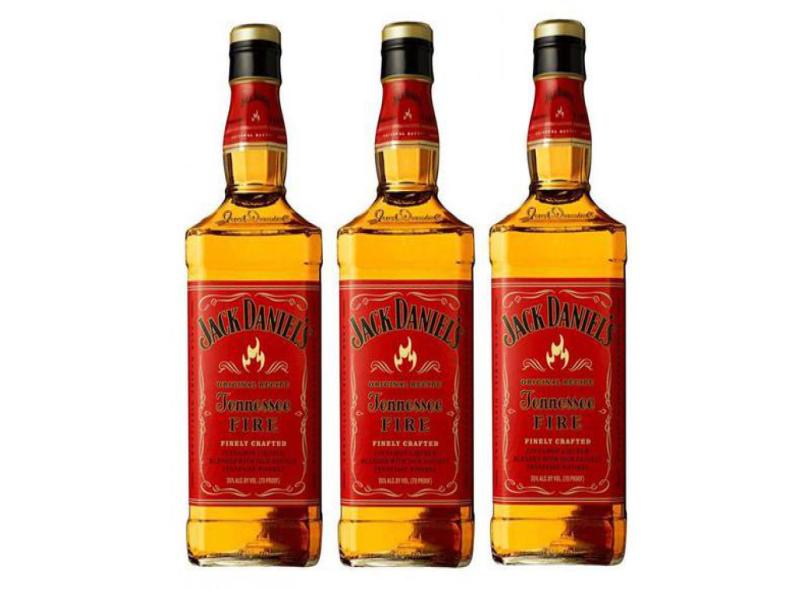 Combo 3X Whiskey Jack Daniels Fire 1000Ml com o Melhor Preço é no Zoom