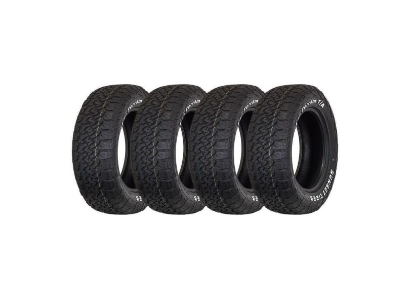 Kit 4 Pneus Sunset Aro 15 265/70R15 All-Terrain T/A Letras Brancas 112T