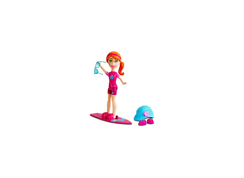 Boneca Polly Pocket Prancha de Surf Mattel