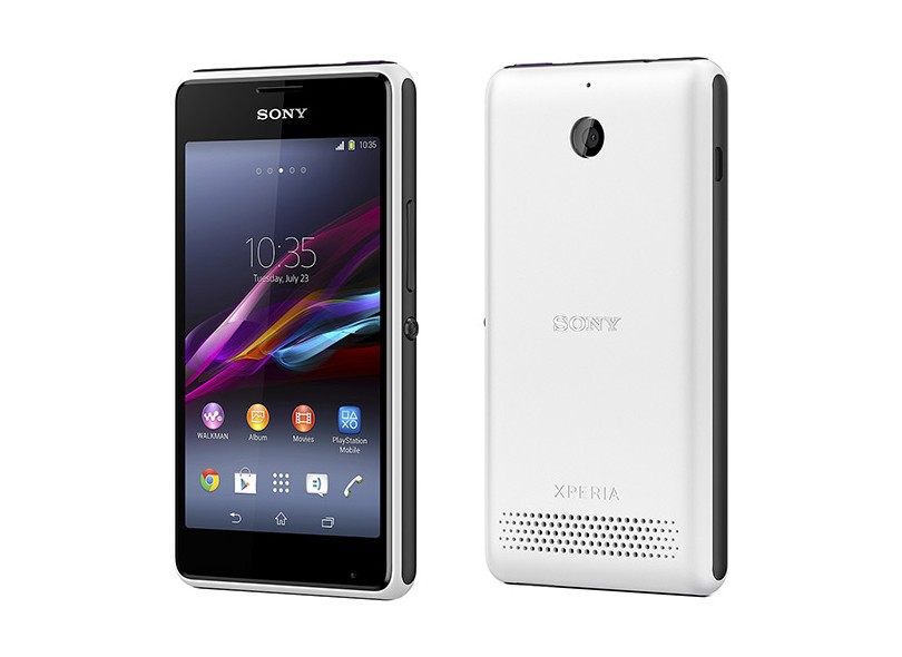 Smartphone Sony Xperia E1 D2004 Câmera 3,0 MP 4GB Android 4.3 (Jelly Bean) Wi-Fi 3G
