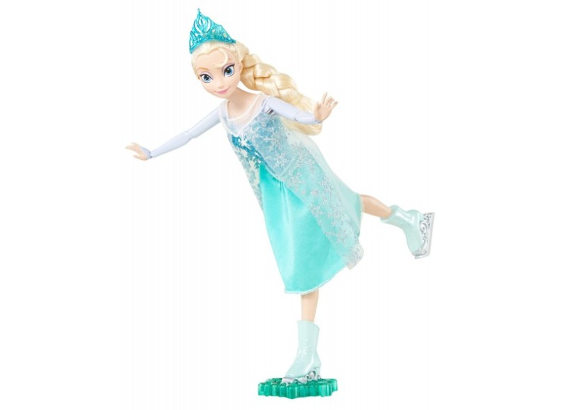 Boneca Princesas Disney Elsa Patinadora no Gelo Mattel