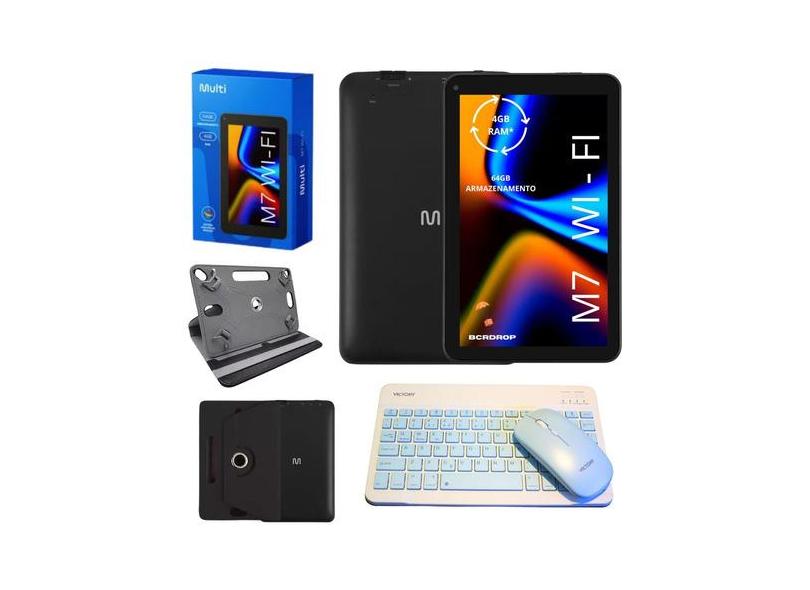Tablet M7 64gb 4gb Wi-fi Com Kit Teclado + Mouse Azul E Capa M7