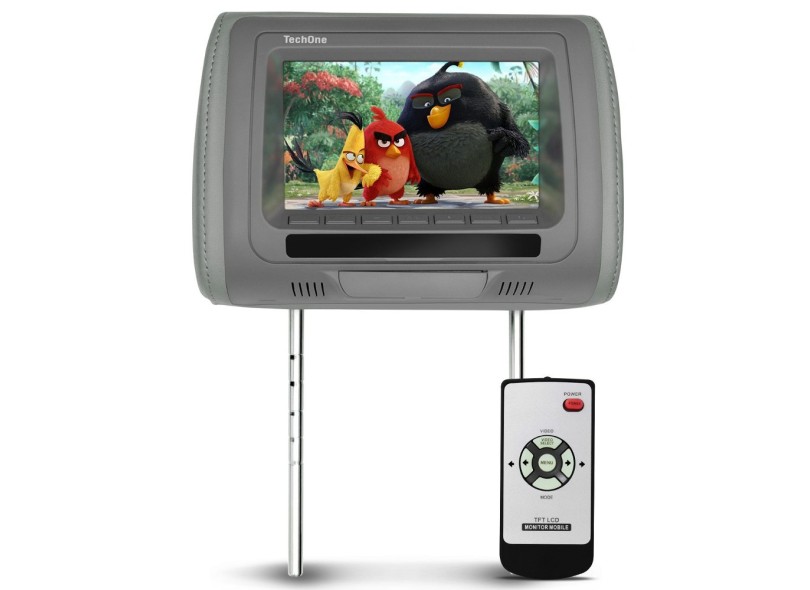 Monitor de DVD Automotivo de Encosto de Cabeça 7 " - Tech One 581655