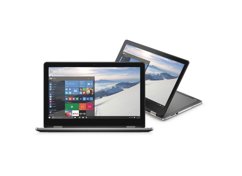 Notebook Conversível Dell Inspiron 7000 Intel Core i7 5500U 5ª Geração 8 GB de RAM 1024 GB 15 " Touchscreen Windows 10 i15-7558-A20
