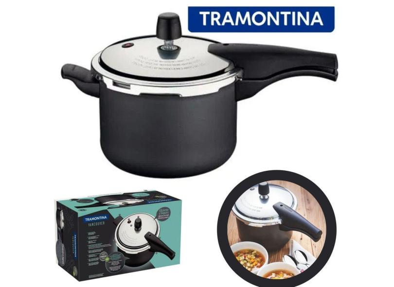 Panela De Pressão Tramontina 4,5L Vancouver Alumínio Antiaderente Ideal Para Sua Cozinha