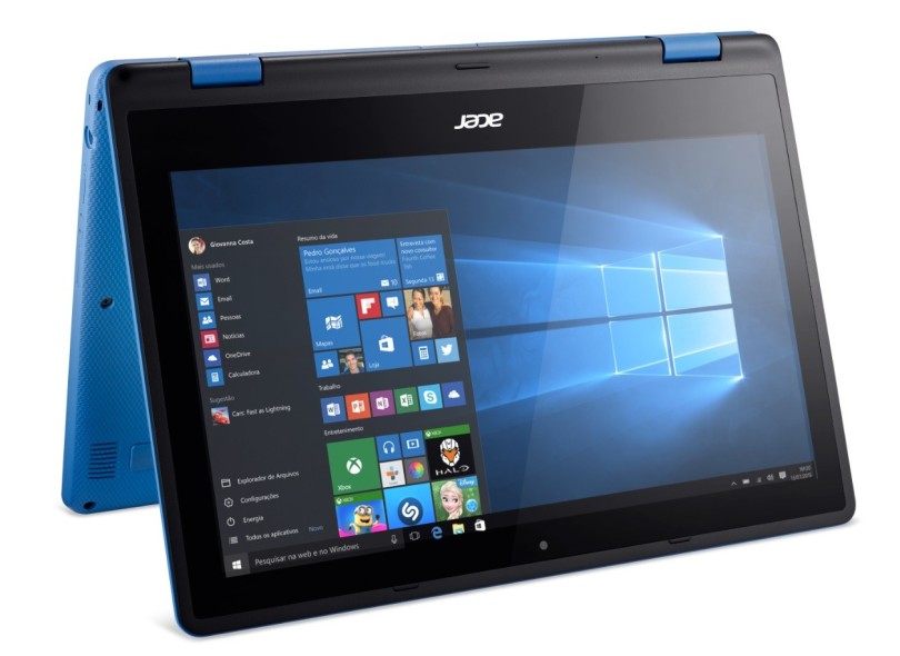 Notebook Conversível Acer Aspire R Intel Pentium N3710 4 GB de RAM 500 GB 11.6 " Touchscreen Windows 10 Home R3-131T-P7PY