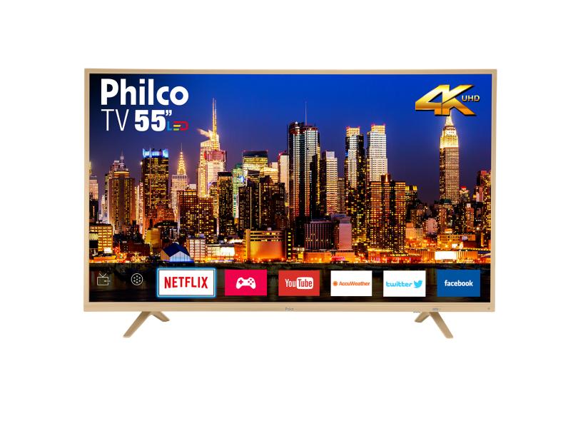Smart TV TV LED 55 " Philco 4K Netflix PTV55U21DSWNC 3 HDMI