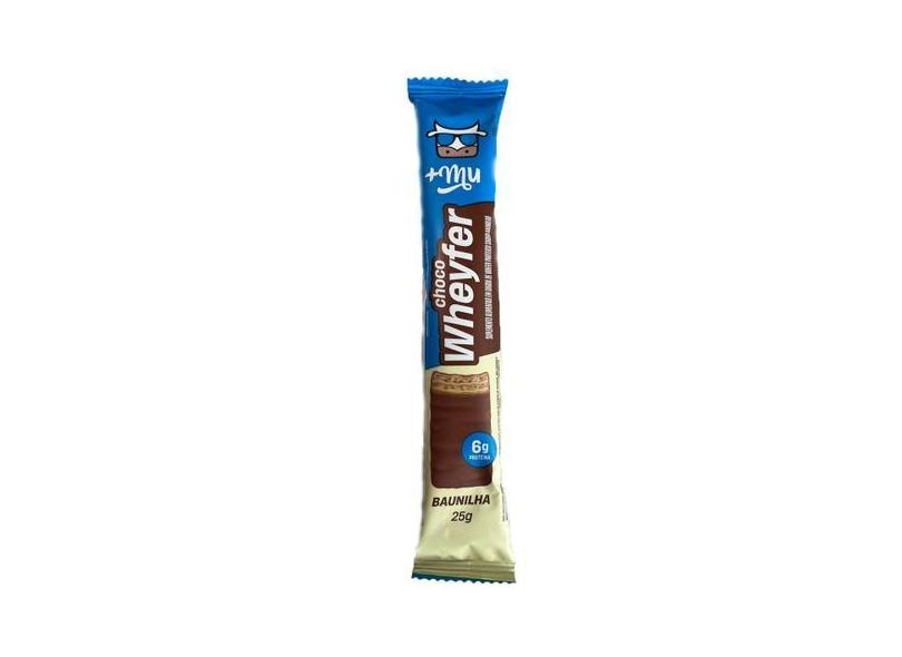 Barra De Wafer Proteico Choco Wheyfer Sabor Baunilha 1 Unidade 25G Mu