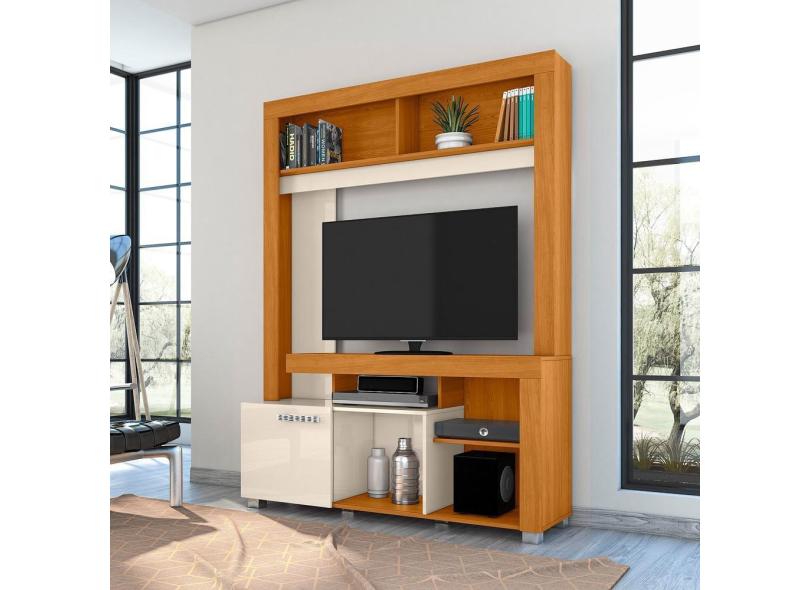 Home Theater Flávia para TV de até 50 polegadas - Cinamomo / Off White - Madetec