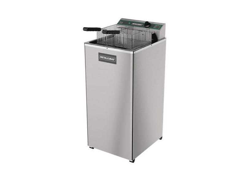 Fritadeira Elétrica Pedestal Zona Fria de Óleo FOE-15 P 5000 Watts Met