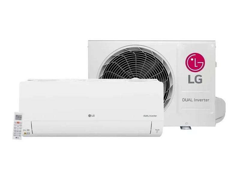 Ar-Condicionado Split Hi Wall LG Dual Inverter Voice UV Nano 18000 BTUs Quente/Frio Inverter S3-W18KL31A