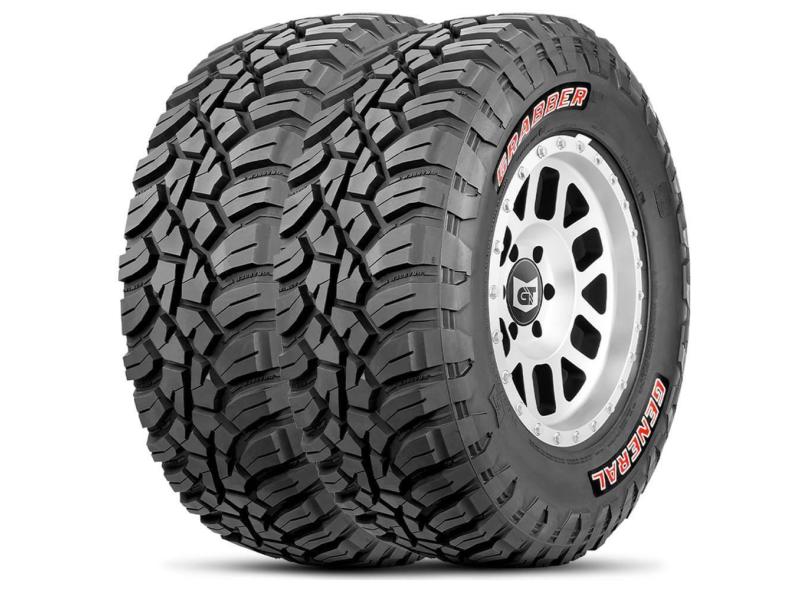 Kit 2 Pneu Lt 285/70r17 10pr 121/118q Tl Grabber X3