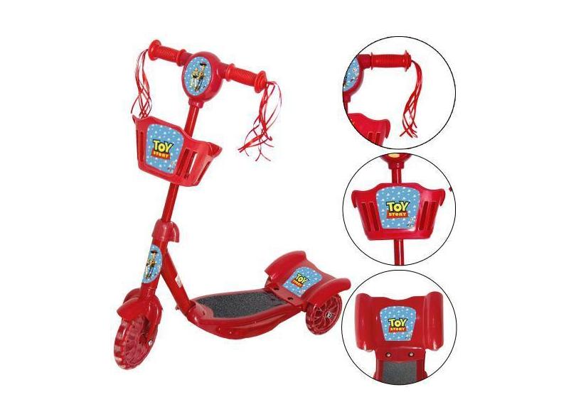 Patinete Infantil Menino Com 3 Rodinhas E Luz Led Toy Story - Toys 2U